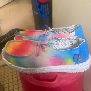 Hey Dude Kids Sneakers - Colorful Tie-Dye